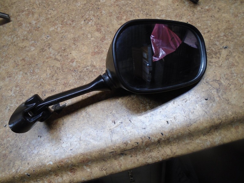 2002 Suzuki GSX-R600 GSXR6 GSXR600 Right Front Mirror Mount Stem Rear View 02