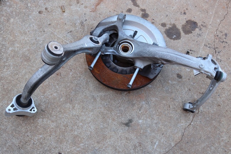 2017-2018 PORSCHE PANAMERA AWD FRONT LEFT SPINDLE KNUCKLE WHEEL HUB ASSY OEM