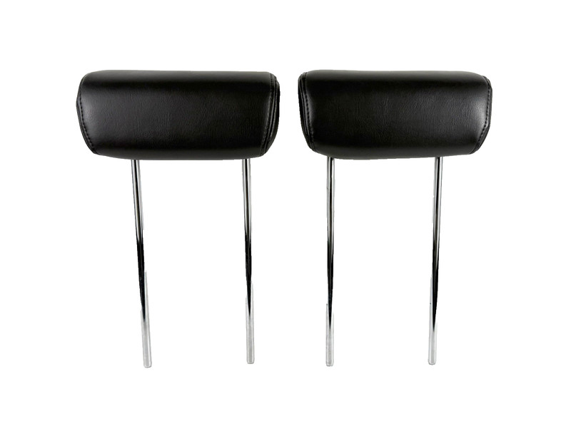 2005-2011 Nissan Pathfinder 3rd Row Headrests L+R Black Leather OEM