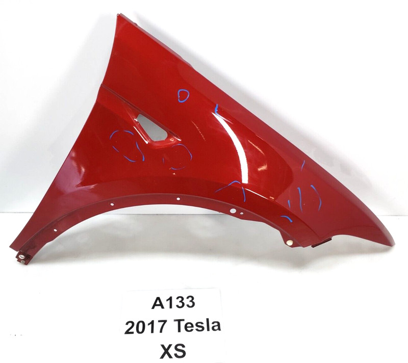 ✅ 2016-2020 OEM Tesla Model X Front Right Passenger Side Fender Panel Red PPMR *