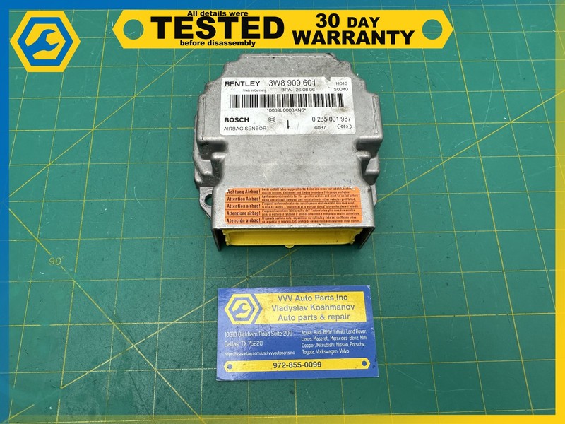 06-12 BENTLEY Flying Spur RESTRAINT DIAGNOSTIC COMPUTER MODULE SRS OEM