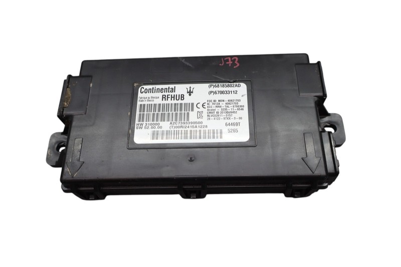 14-17 Maserati Ghibli Remote Passive Entry Hub Control Module Unit 670033112 OEM