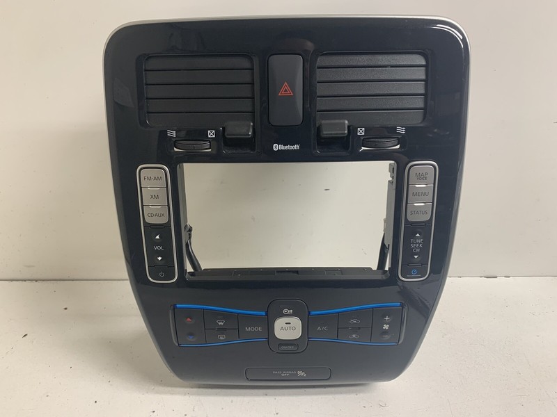 2011-2012 Nissan Leaf Heater A/C Radio Stereo Climate Bezel Hood Trim Cover Vent