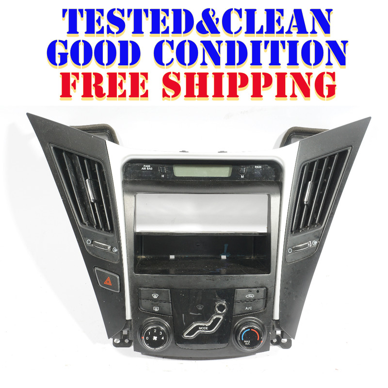 11 12 13 14 HYUNDAI SONATA DASH TRIM W/ AIR VENT & AC HEATER TEMP CONTROL OEM