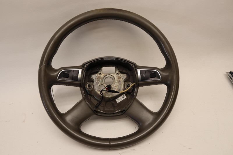 2007-2011 AUDI Q7 DRIVER STEERING WHEEL LEATHER W/ SWITCHES OEM