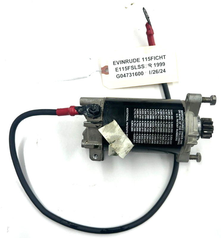 JOHNSON EVINRUDE OUTBOARD STARTER ASSY 75hp+ '99-'01 0586287 FRESHWATER!