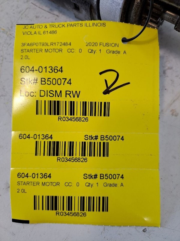 Starter Motor Fits 13-20 FUSION 3456826