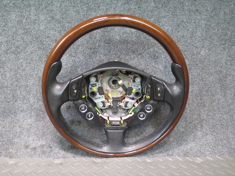 2008-2012 MASERATI GRANTURISMO S M145 LEATHER WOOD STEERING W SWITCH