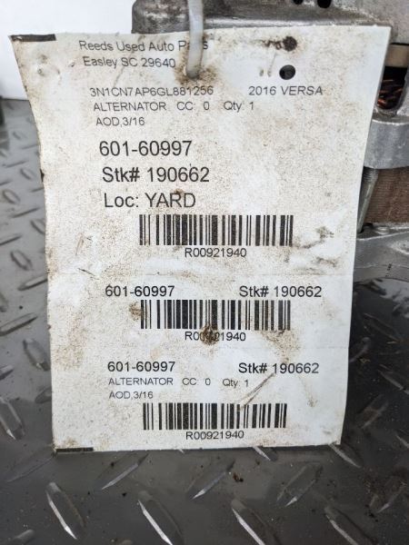 Alternator Fits 12-19 VERSA 921940