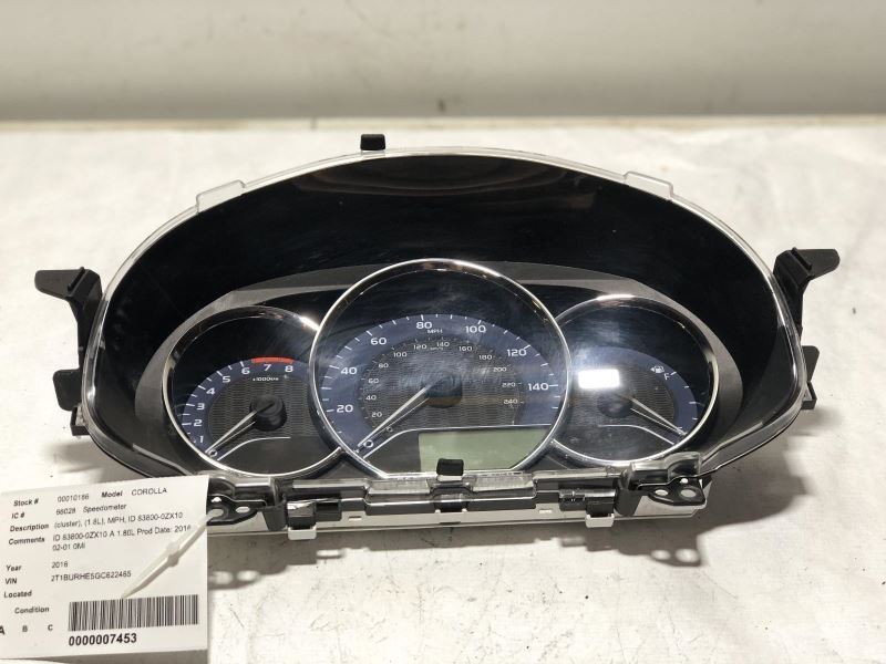 SPEEDOMETER CLUSTER MPH FITS 14-16 TOYOTA COROLLA 35818