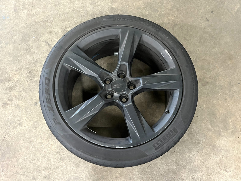 ⭐2016-2018 CHEVROLET CAMARO WHEEL RIM TIRE 285/35/20 20X9.5 BLACK OEM LOT2656