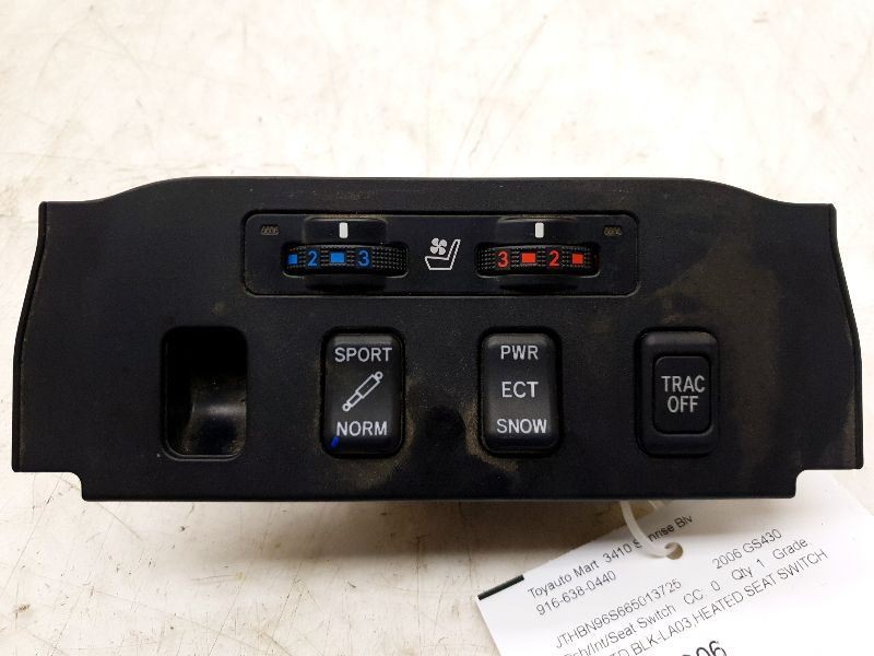 06 07 Lexus GS430 Seat heater Traction Control Switch 58919-30040