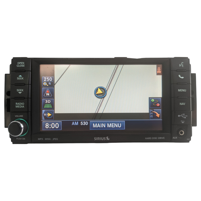 07-14 Jeep Dodge Chrysler MyGig RHR MP3 AUX SAT Radio Navigation CD Player OEM