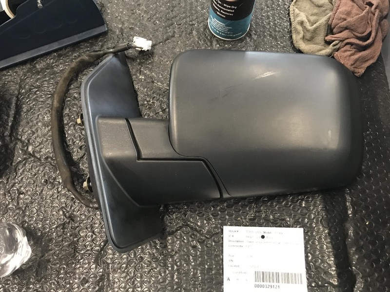 2008 NISSAN TITAN Left driver Door Mirror Power SE black OEM 08
