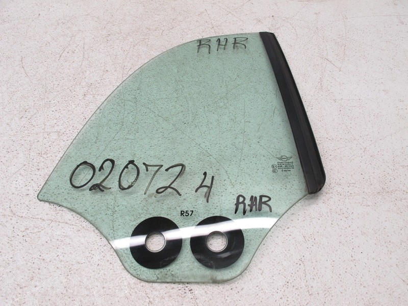 09-15 MINI COOPER S R57 CONVERTIBLE QUARTER GLASS WINDOW RIGHT REAR OEM 021925