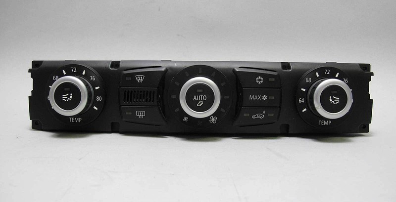 BMW E63 E64 6-Series Late Model Factory Climate Control HVAC Panel Knobs 2008-10