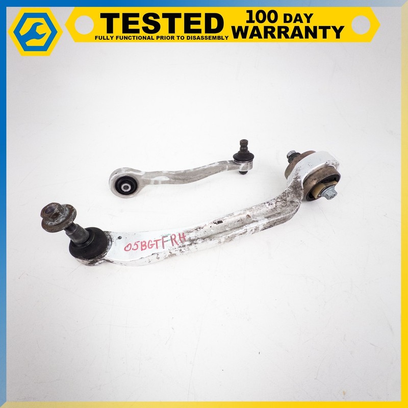 03-13 BENTLEY CONTINENTAL GT FRONT RIGHT REARWARD LOWER CONTROL ARM SET OEM