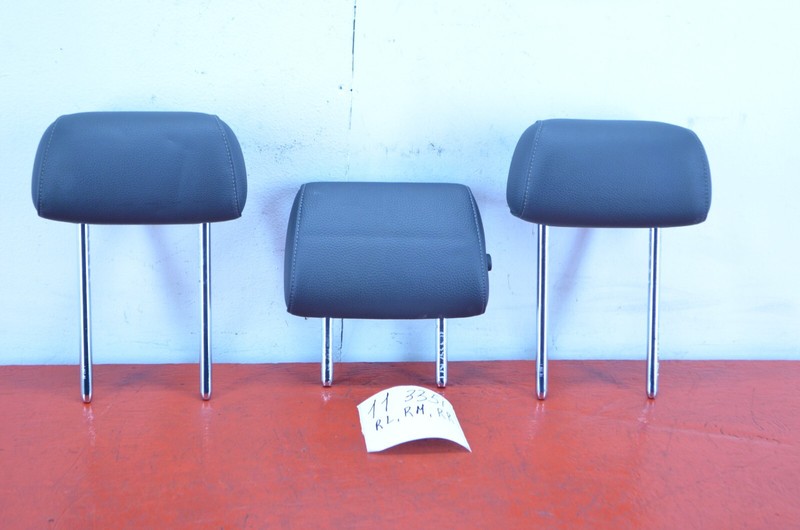 09-11 BMW E90 E91 3 SERIES INTERIOR REAR SEAT HEAD REST SET OF 3 ITEMS OEM