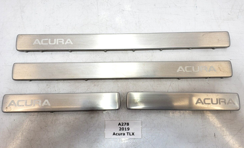 ✅ 2015-2020 OEM Acura TLX Front Rear Left Right Door Sill Trim Plate SET NOTE*