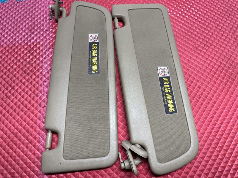 06-11 Honda Civic Sun Visor Assembly Beige Oem Tested
