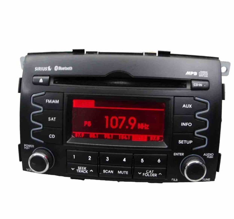 Kia Sorento OEM AM/FM radio single CD MP3 player receiver bluetooth 11-13 Sirius