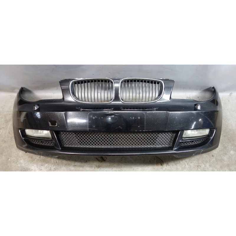 08-13 BMW E82 E88 128i Factory Front Bumper Cover Trim Panel Black Sapphire OEM