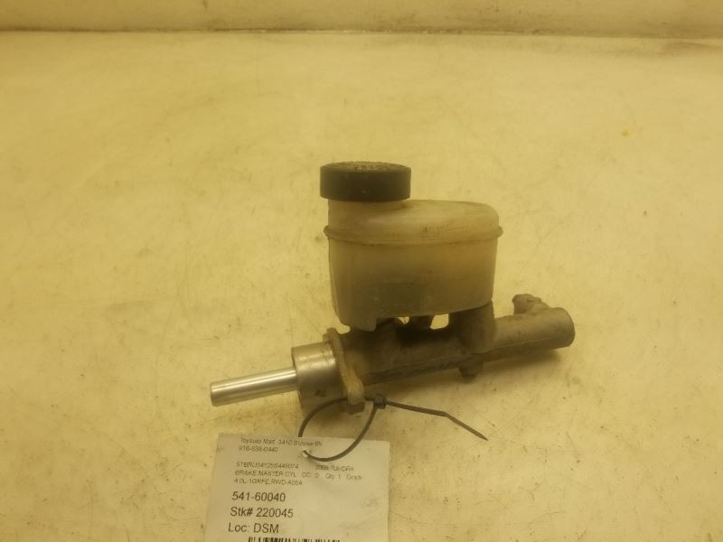 05-06 TOYOTA TUNDRA 4.0L 6CYL RWD BRAKE MASTER CYLINDER ASSEMBLY