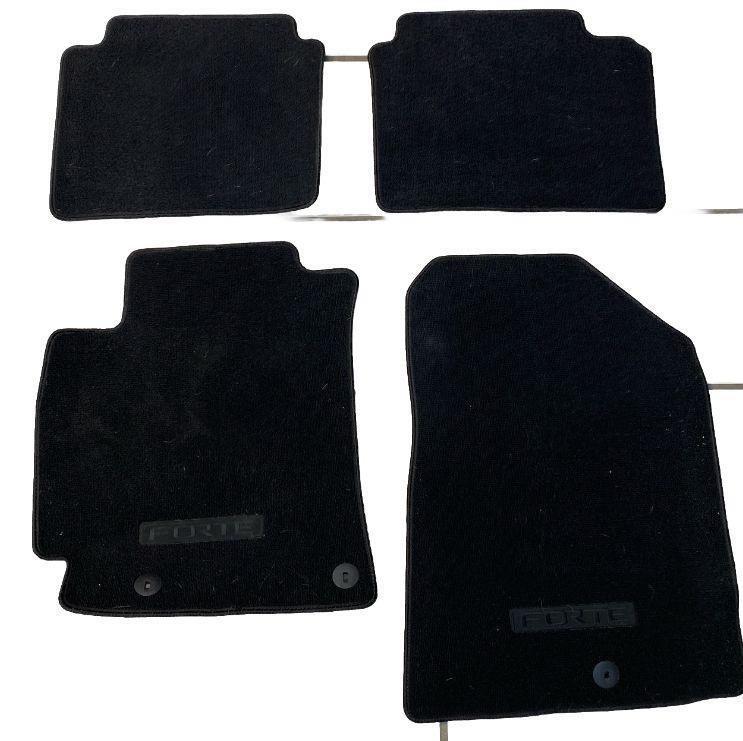 Kia Forte floor mats 19 20 21 22 23 24 floor mats complete set of 4 black OEM