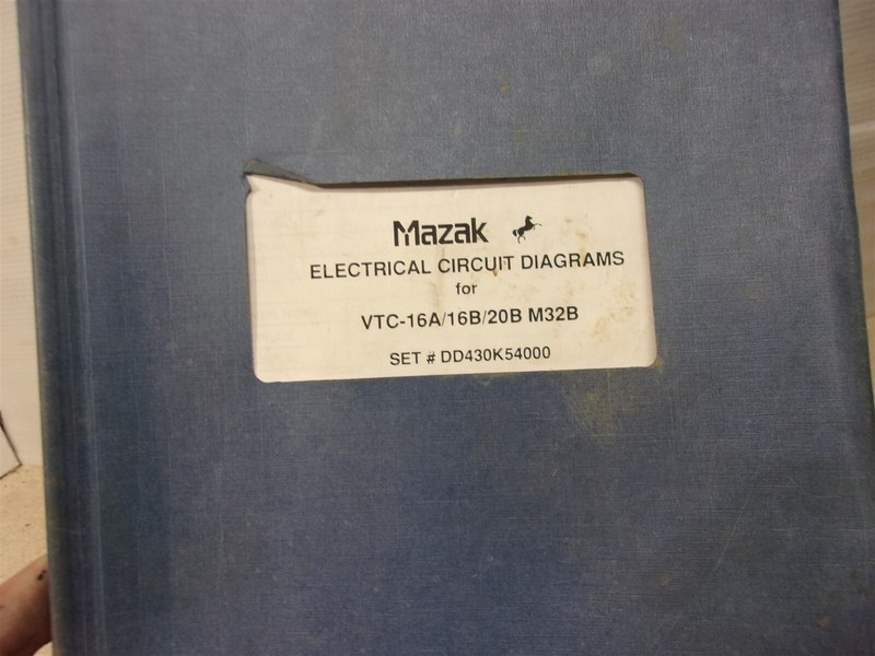 Mazak Electrical Circuit Diagrams VTC-16A/16B/20B M32B #5 *FREE SHIPPING*