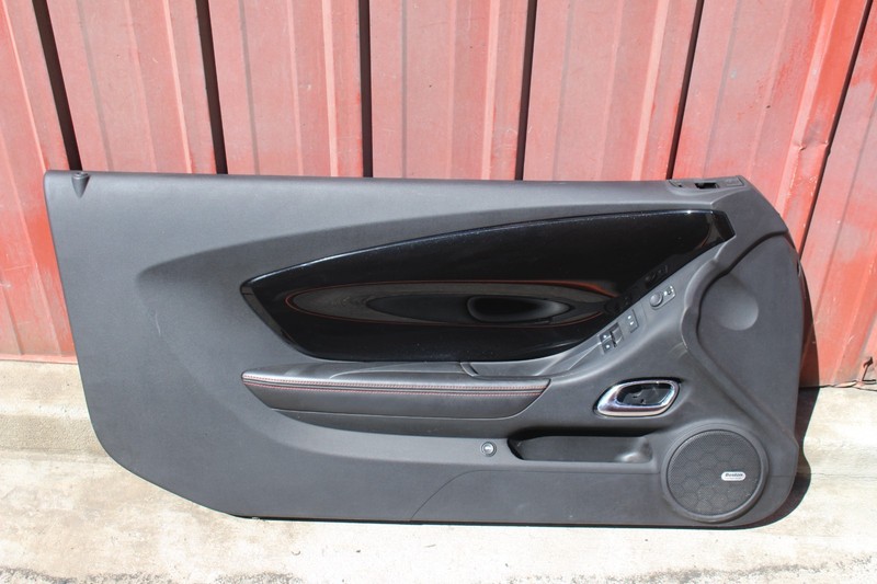 10-15 Chevy Camaro ZL1 RH Passenger Interior Door Panel *USED* Black/Red Stitch
