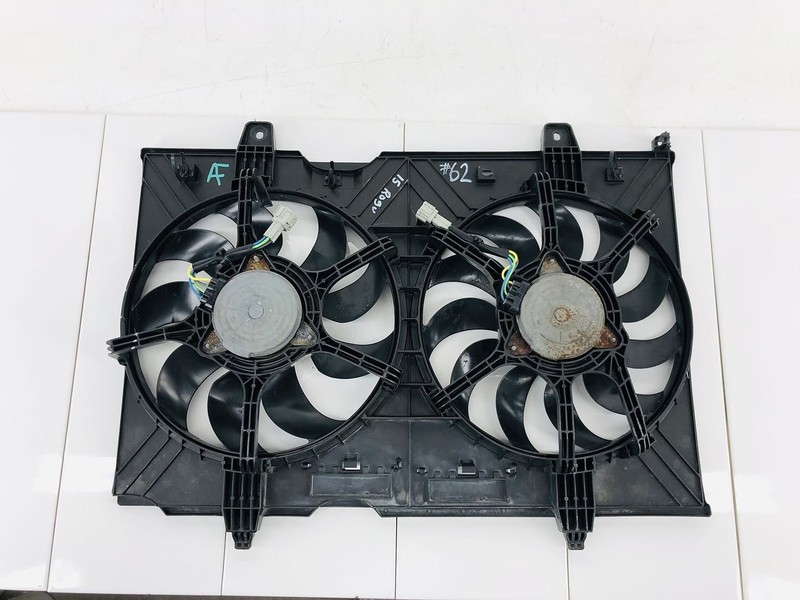 10-15 NISSAN ROGUE 2.5L L4 GAS ENGINE MOTOR COOLING DOUBLE FAN SHROUD OEM #62