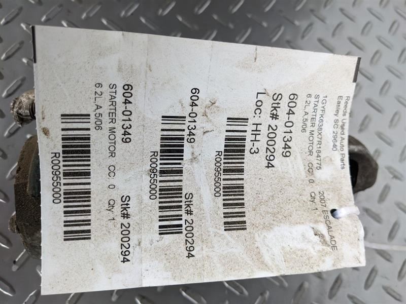 Starter Motor Fits 07-09 AVALANCHE 1500 955000
