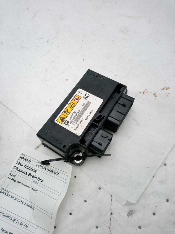 Used Air Bag Module fits: 2010 Gmc Terrain Air Bag below center console Grade B