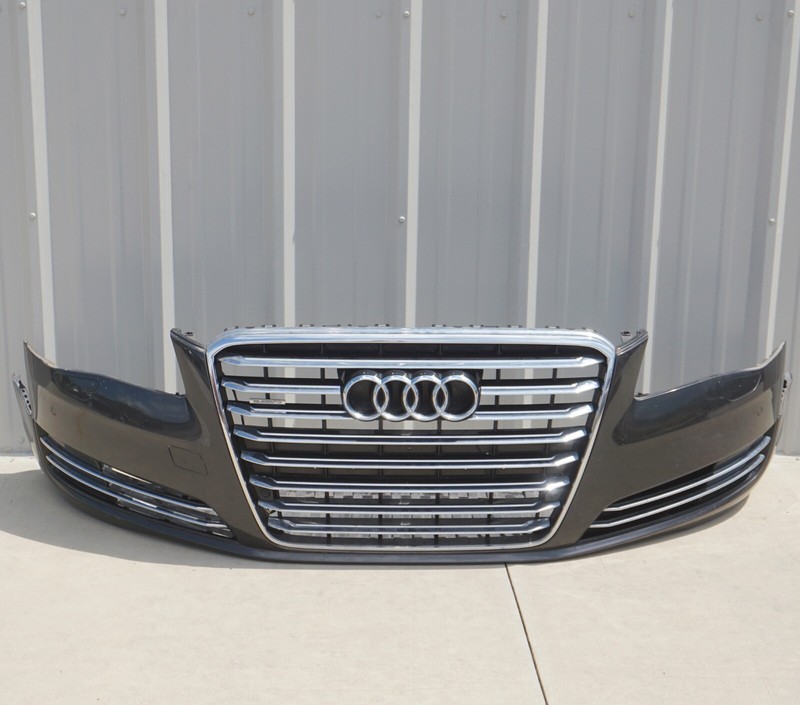 2011 - 2014 Audi A8 Quattro Front Bumper Cover Panel Assembly Grille OEM