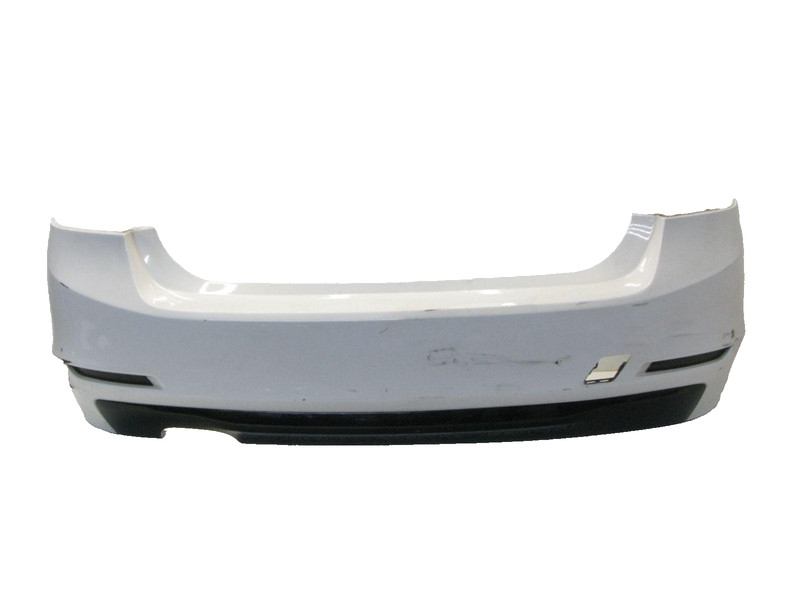 WHITE π 12-15 OEM BMW F30 320i 328i SEDAN REAR BUMPER COVER (NO SHIPPING)
