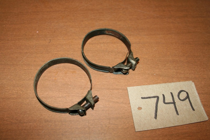 1983 Honda ATC 185s 200s Air Cleaner Box Inlet Tube Clamp 2 pcs set front rear