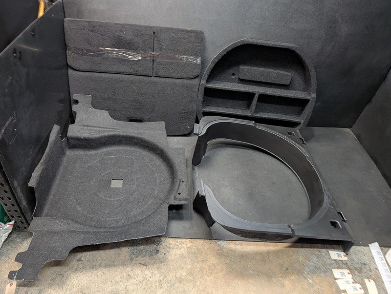 4PC Trunk Floor Box w/ Carpet & Covering Set 2017 Jeep Cherokee 1UC86DX9AC 14-18