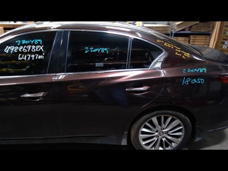 Driver Left Rear Side Door Brown Electric Fits 14-19 INFINITI Q50 1022187