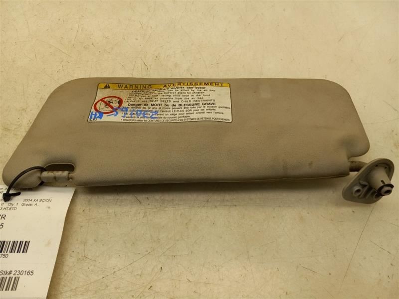 2004 SCION XA PASSENGER SIDE SUN VISOR ASSEMBLY