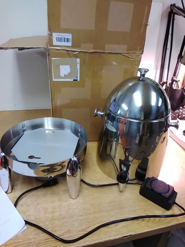 MSFULLSEA Hot Beverage Dispenser Chafer 13L Stainless Steel Coffee Chafer Urn
