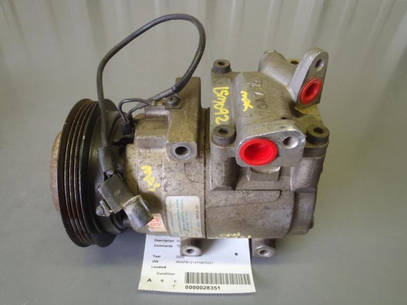 AC Compressor From 5/17/99 1K2A6-61450 Fits 2000 Kia Sephia 57949