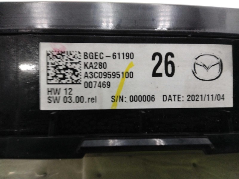 2022 MAZDA CX-30 A/C Selector Switch OEM Black 60K Miles NJ25-25074-631821