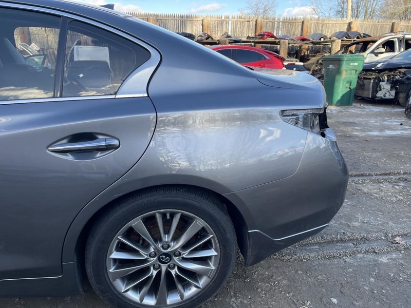 2014-2023 INFINITI Q50 LEFT QUARTER PANEL GRAY PC:KAD 3.0L AT AWD 70K LUXE 62719