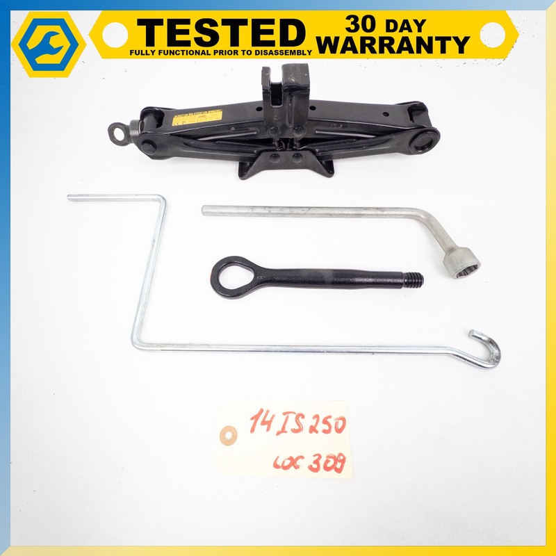 14-20 LEXUS IS250 IS350 EMERGENCY SPARE TIRE JACK & WRENCH SET OEM