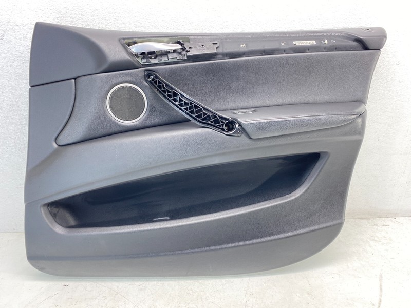 07-13 BMW E70 X5 M Front Right Passenger Interior Door Panel Leather Black OEM✅