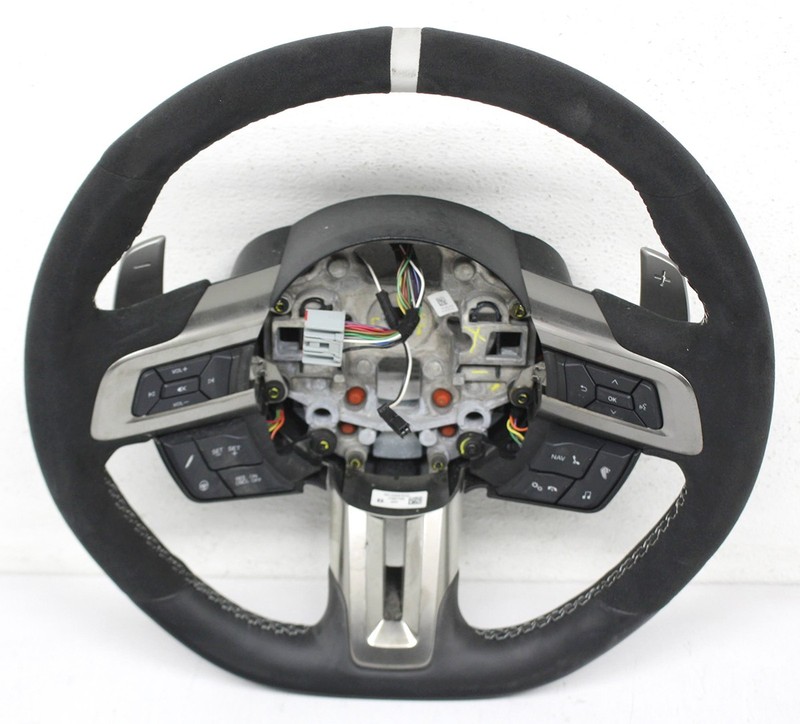 OEM Steering Wheel For Ford Mustang Shelby GT500 Black Leather