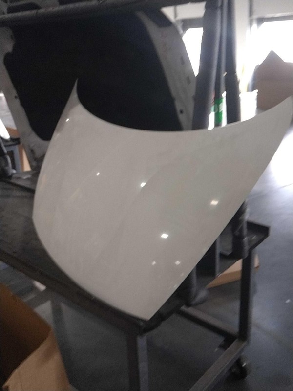 2014 KIA RIO OEM Used Hood Panel White 4DR SED 664001W010 128K Miles