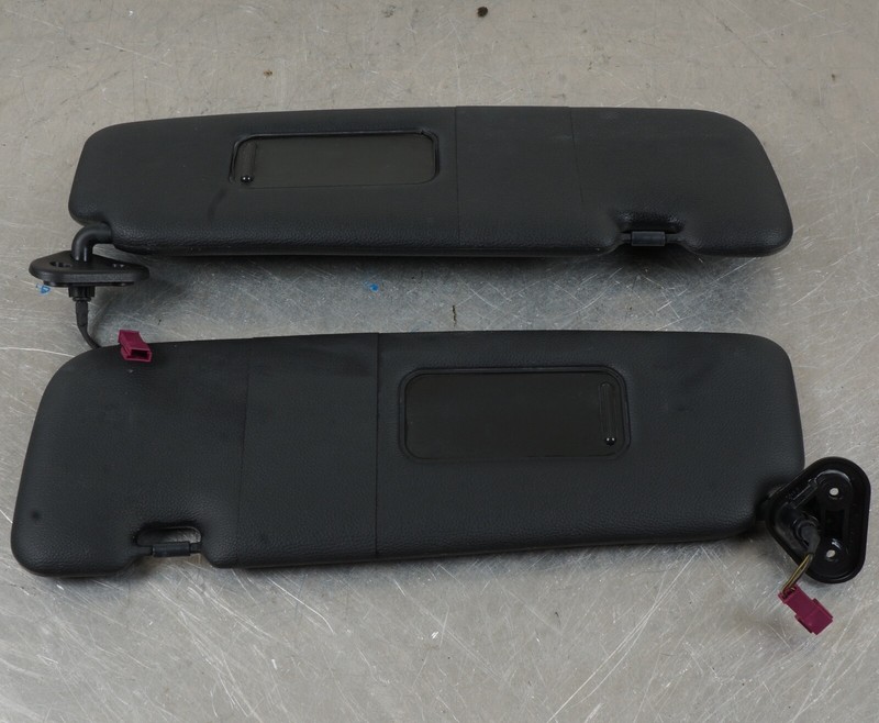 07-13 OEM BMW E88 E93 128 328 335 M3 Convertible Sun Visor Black Pair SET