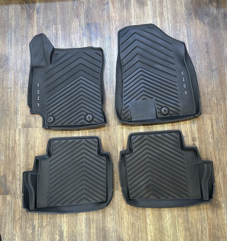 2024-26 HYUNDAI KONA ALL WEATHER FLOOR MATS OEM PART # BEF13-AC510