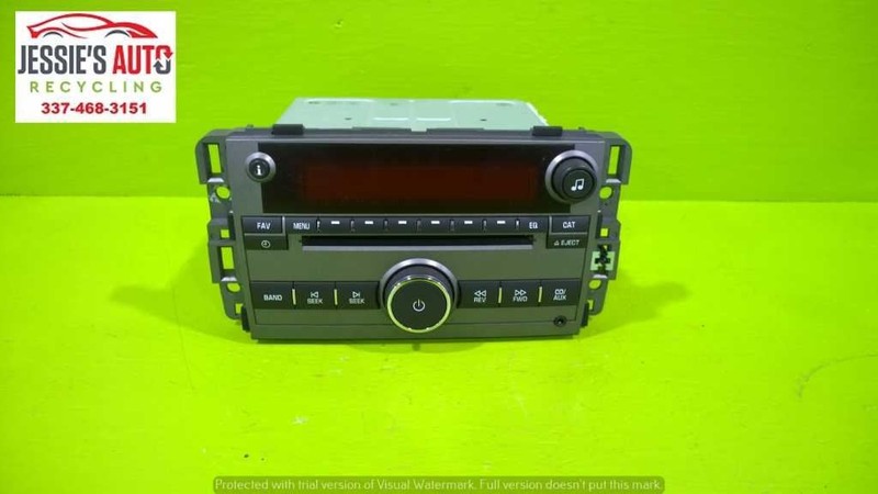 08 VUE XE 2.4L HYBRID AT FACTORY AM FM RADIO CD PLAYER OEM 2172-5
